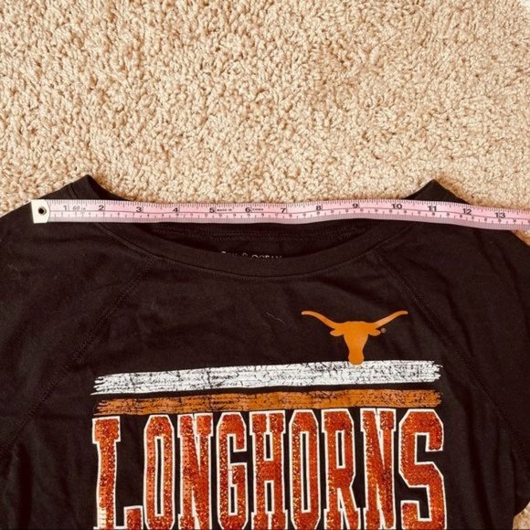 5th & Ocean Girls Texas Longhorns Sequined Long Sleeve T-Shirt Size 10 - Picture 8 of 9